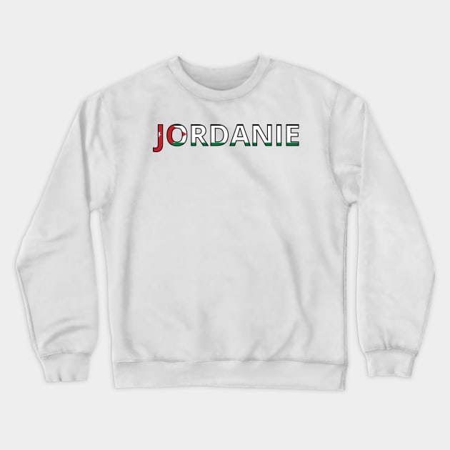 Drapeau Jordanie Crewneck Sweatshirt by Pixelforma